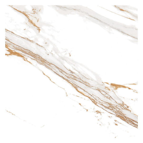 Porcelanato Marmorizado Polido Borda Reta Interno 71x71cm Max Calacata Oro Lux P71252 Artens - Image 4