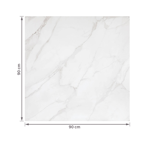 Porcelanato Marmorizado Polido Borda Reta Interno 90x90cm Mont Blanc Eliane - Image 4