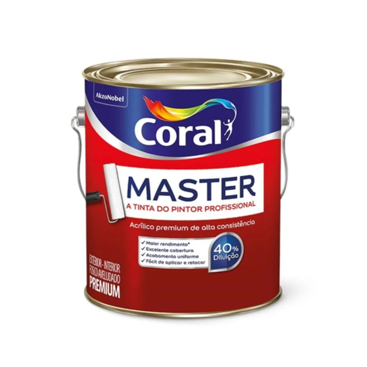 Tinta Master Fosco Branco Neve 3.6l Coral